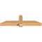 Ekena Millwork Eugene Smooth Timber Gable Bracket, Western Red Cedar, 60"W x 17"H x 5 1/2"D x 5 1/2"F, 7/12 Pitch GBW060X17X0606EUG00SWR - alternate 4
